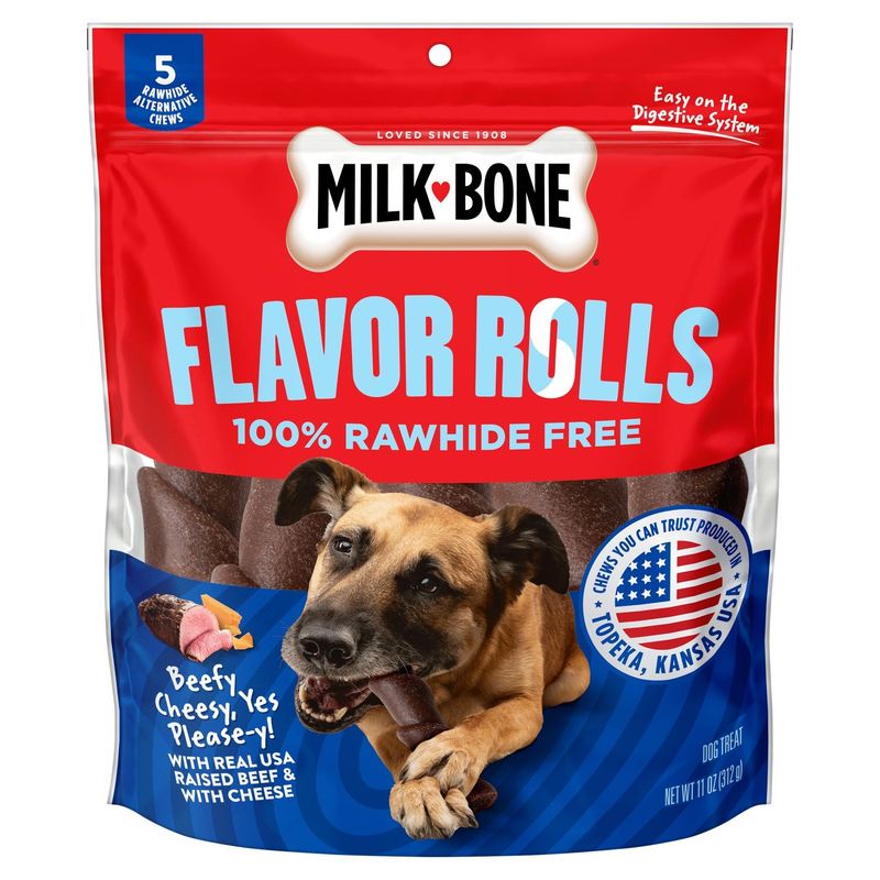 Milk-Bone Flavor Rolls Dog Treat, 5 count, 11 oz