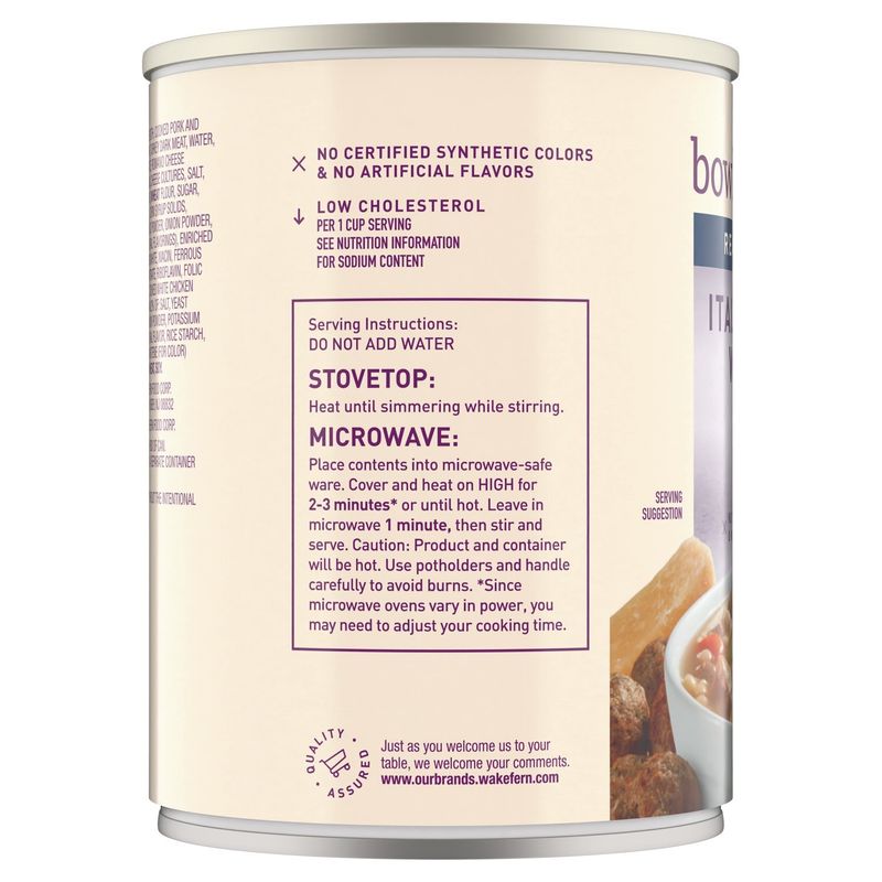 Bowl &amp; Basket Italian Style Wedding Soup with Meatballs &amp; Chicken, 19 oz