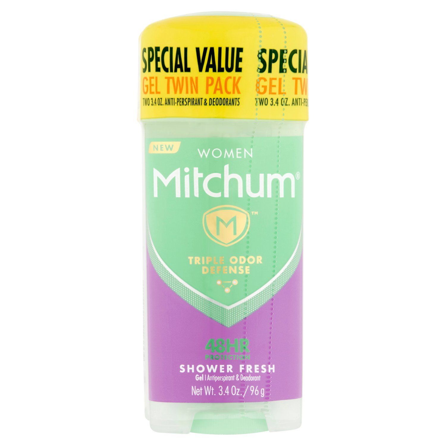 Mitchum Women Shower Fresh Gel Antiperspirant &amp; Deodorant Twin Pack, 3.4 oz, 2 count
