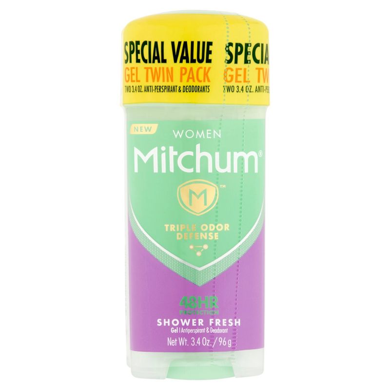 Mitchum Women Shower Fresh Gel Antiperspirant &amp; Deodorant Twin Pack, 3.4 oz, 2 count
