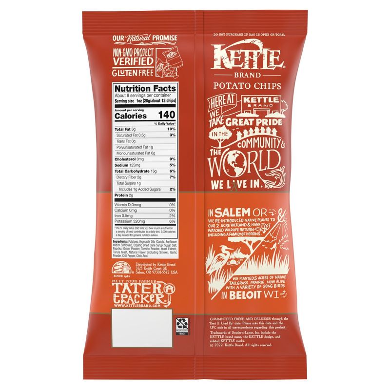 Kettle Brand Backyard Barbeque Potato Chips, 7.5 oz