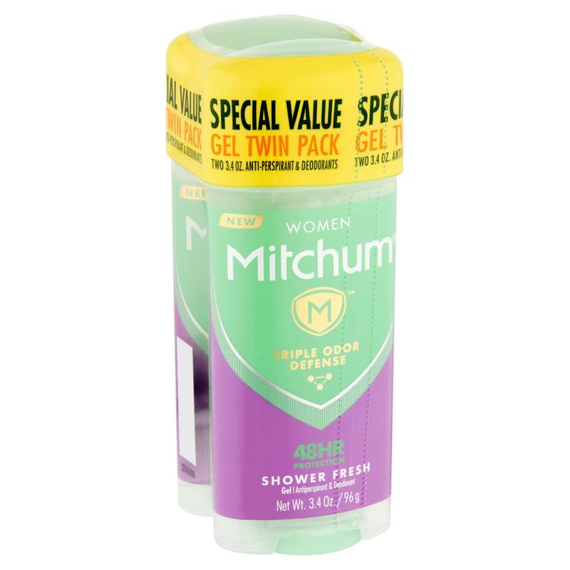 Mitchum Women Shower Fresh Gel Antiperspirant &amp; Deodorant Twin Pack, 3.4 oz, 2 count