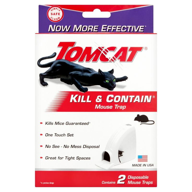 Tomcat Kill &amp; Contain Mouse Trap, 2 count