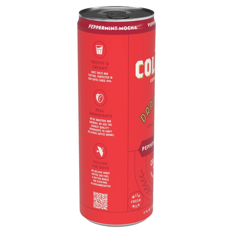 La Colombe Peppermint Mocha Draft Latte Real Coffee Drink Limited Edition, 11 fl oz
