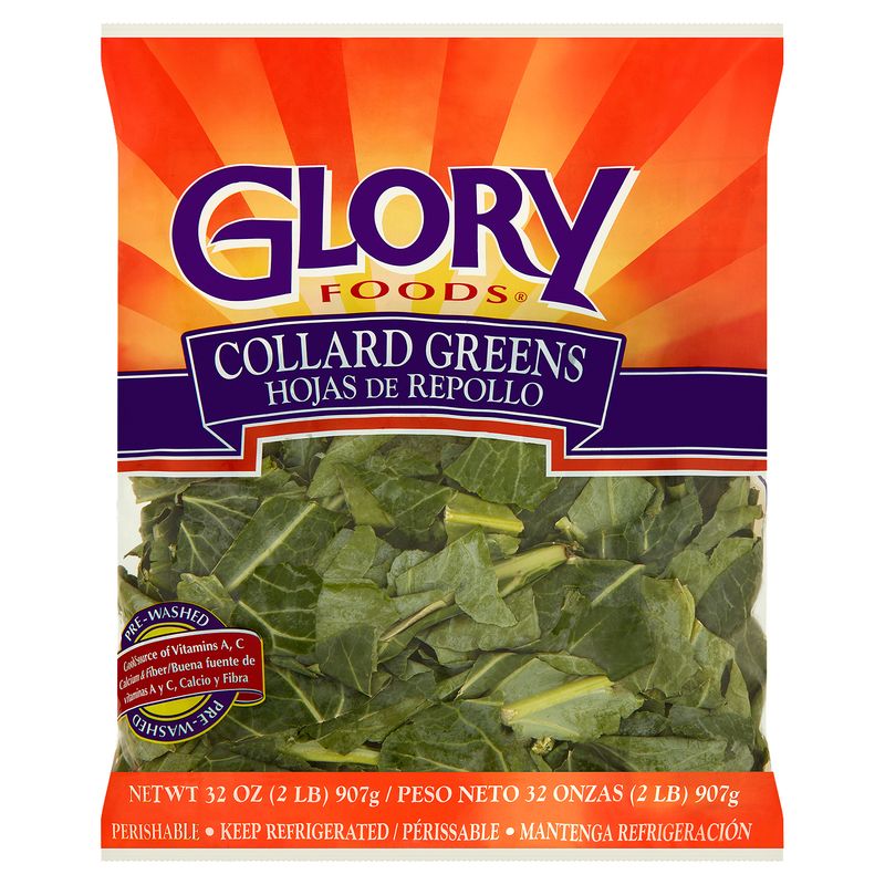 Glory Foods Collard Greens, 2 lb bag