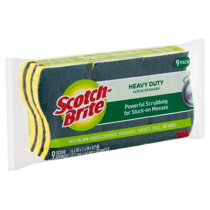 Scotch-Brite® Heavy Duty Scrub Sponge, 9/Pack