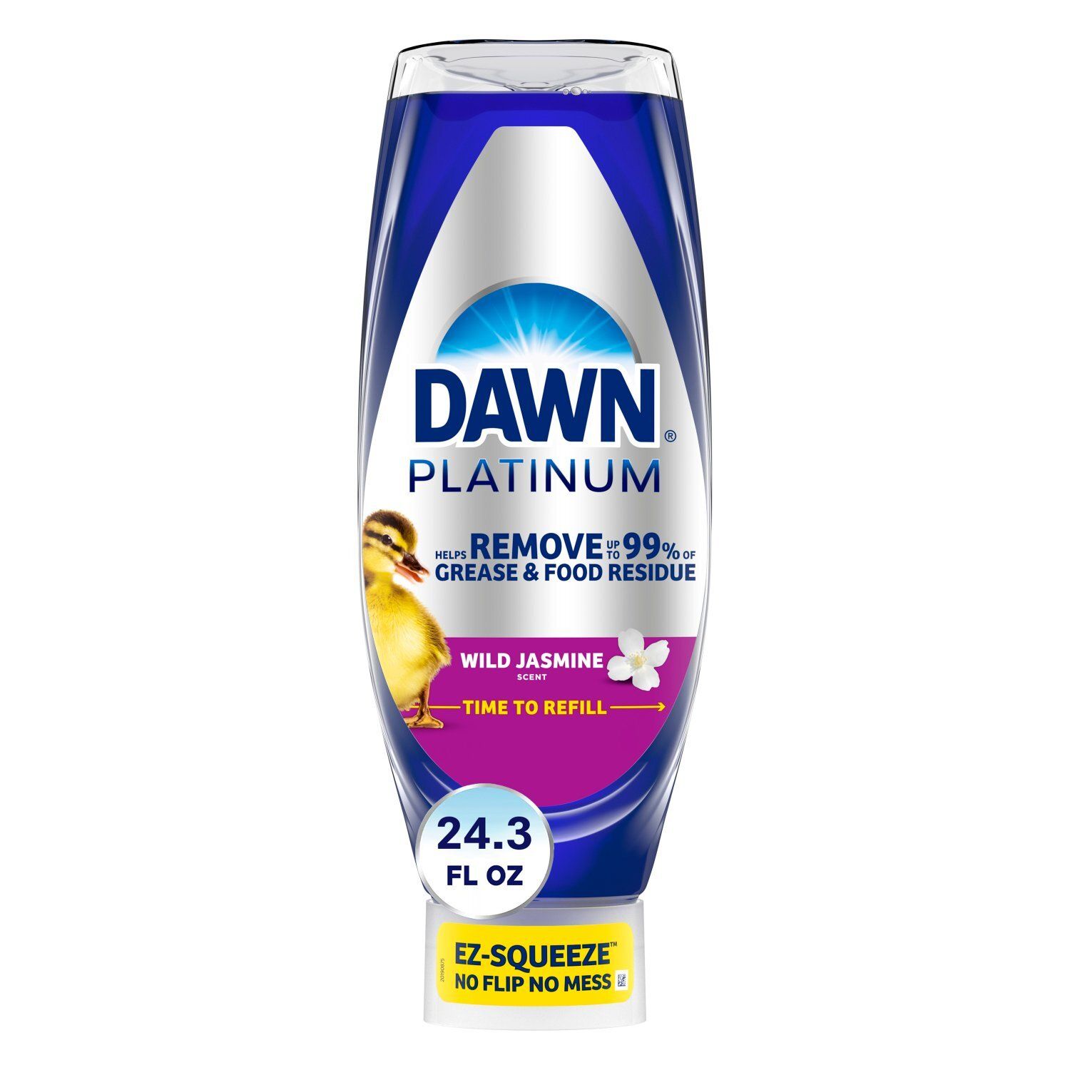 Dawn Platinum Wild Jasmine Scent Dishwashing Liquid, 24.3 fl oz