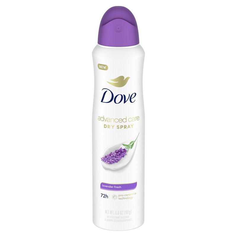 Dove Advanced Care Dry Spray Lavender Fresh Antiperspirant Deodorant, 3.8 oz