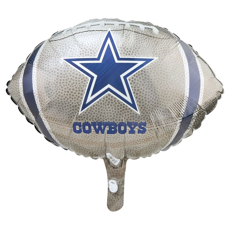 Dallas Cowboys Team Colors Mylar Balloon, 18 in, 1 count