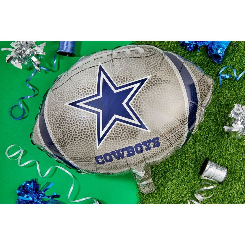 Dallas Cowboys Team Colors Mylar Balloon, 18 in, 1 count
