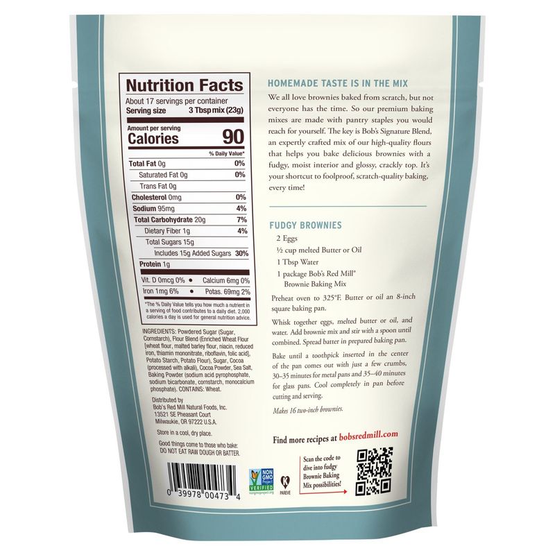 Bob's Red Mill Fudgy Brownie Baking Mix, 14 oz