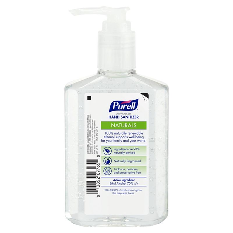 Purell Advanced Naturals Hand Sanitizer, 8 fl oz