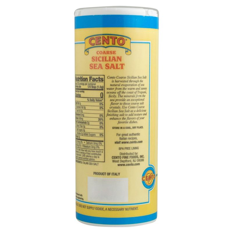 Cento Coarse Sicilian Sea Salt, 17.6 oz