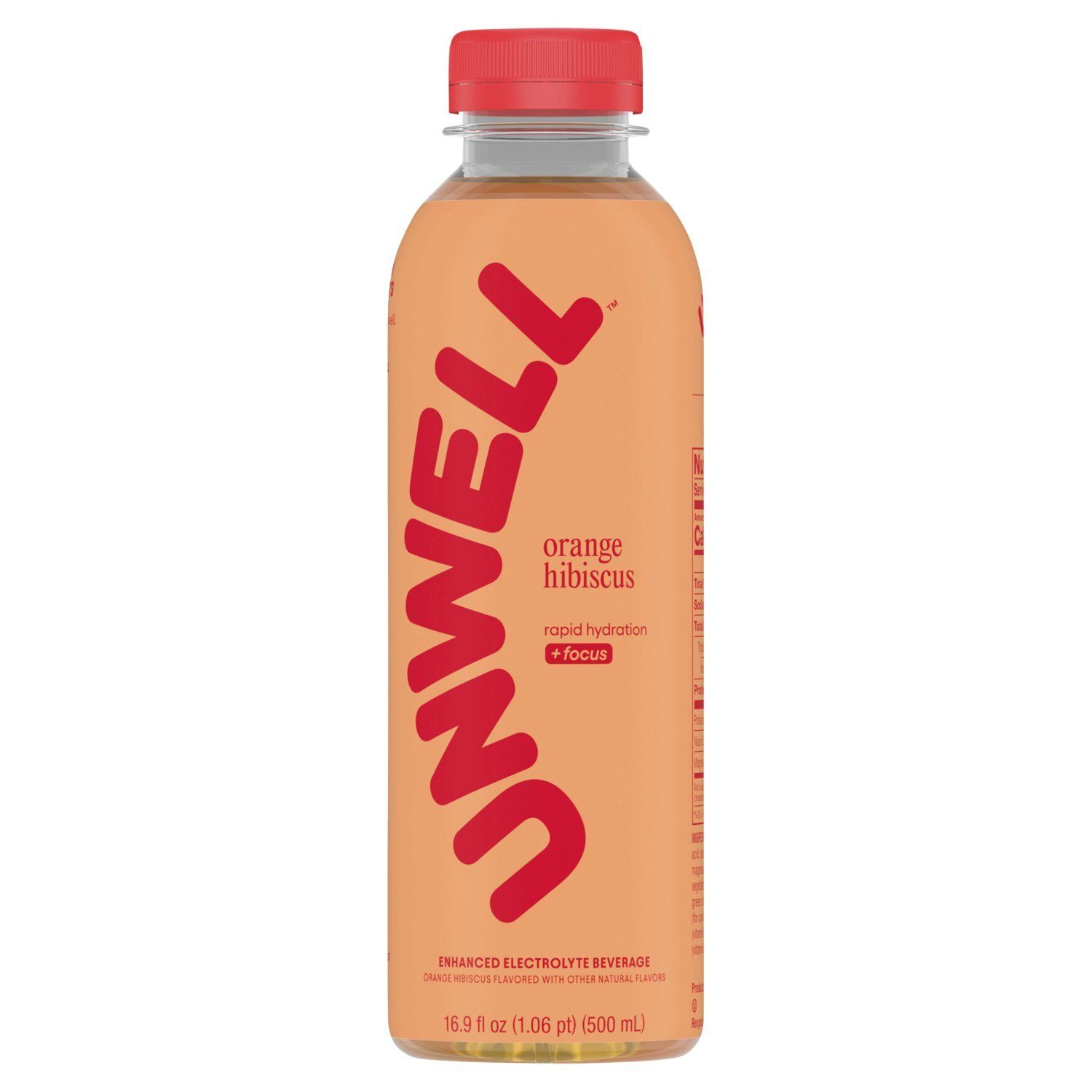 UNWELL Orange Hibiscus Enhanced Electrolyte Beverage, 16.9 fl oz