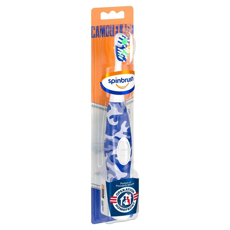 Spinbrush Camouflage Series Soft Powered Toothbrush, 1 count