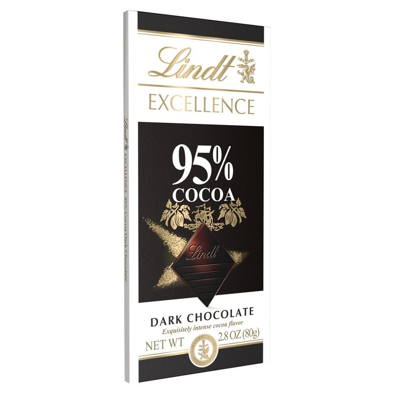 Lindt Excellence 95% Cocoa Dark Chocolate, 2.8 oz