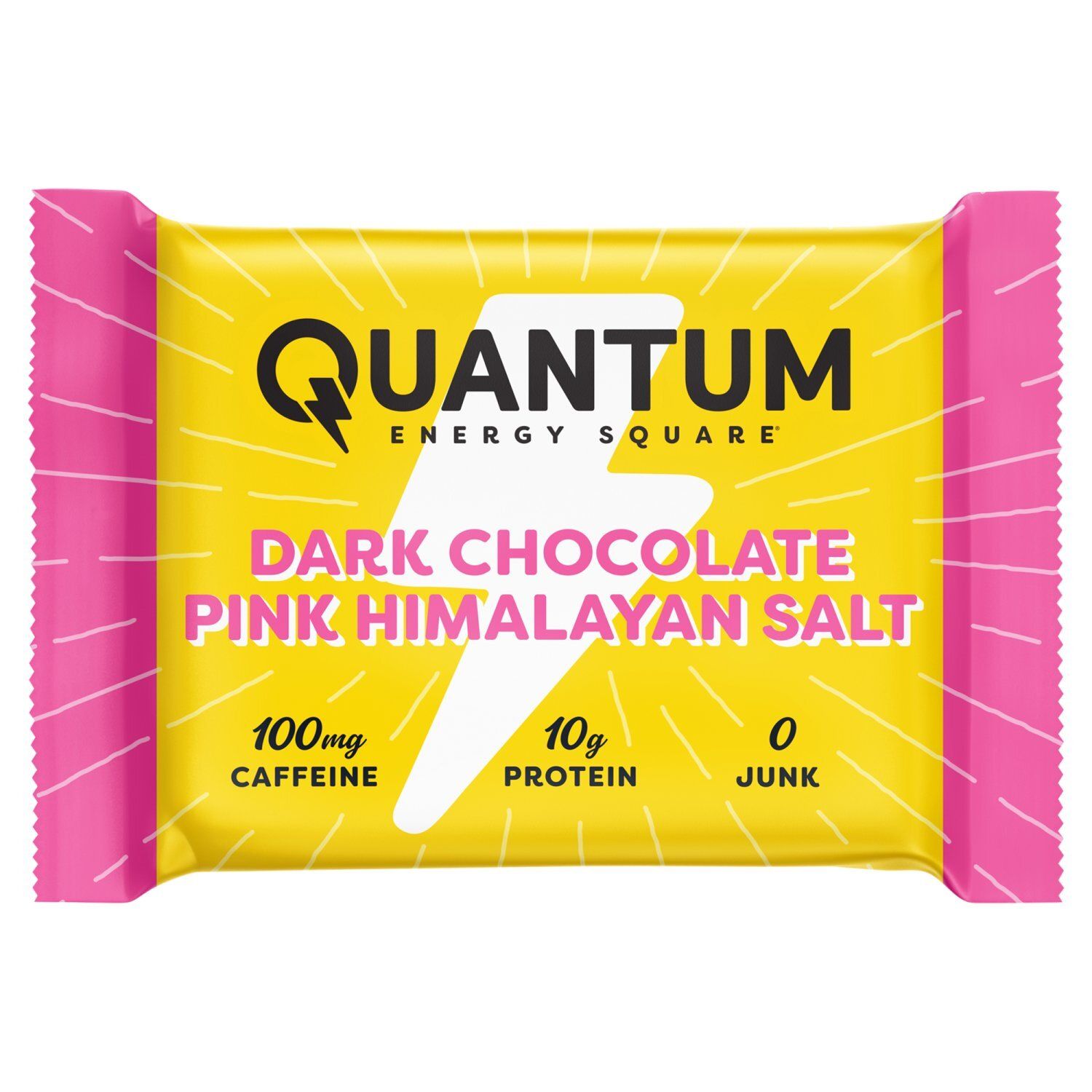 Quantum Dark Chocolate Pink Himalayan Salt Energy Square, 1.69 oz