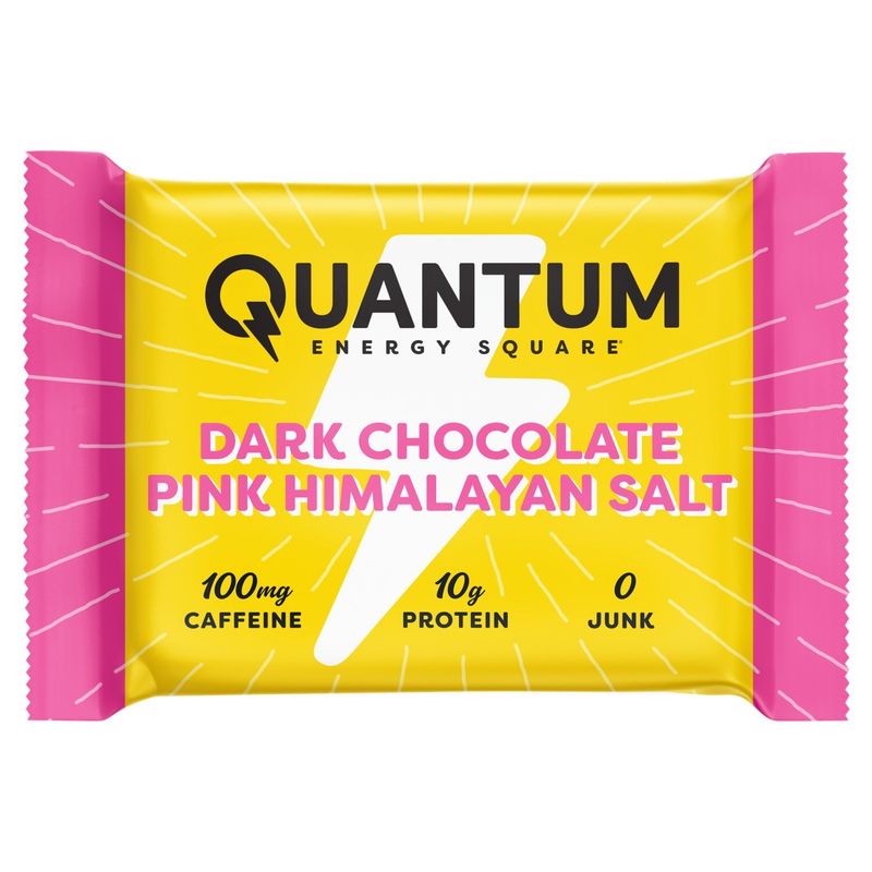 Quantum Dark Chocolate Pink Himalayan Salt Energy Square, 1.69 oz