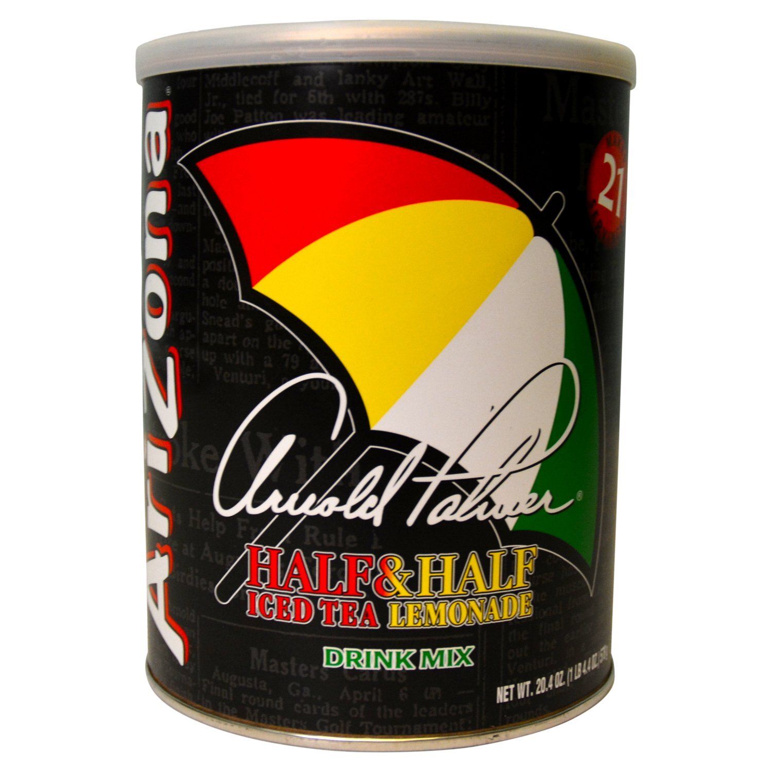 Arizona Arnold Palmer Half &amp; Half Iced Tea Lemonade Drink Mix, 20.4 oz