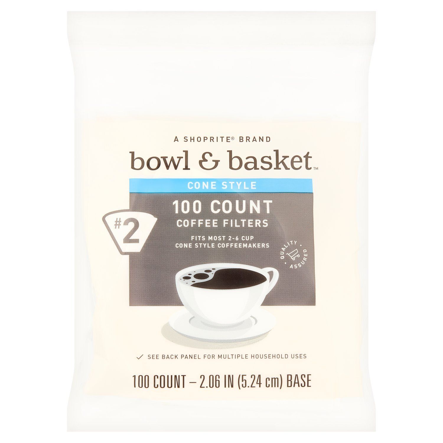 Bowl &amp; Basket Cone Style #2 Coffee Filters, 100 count