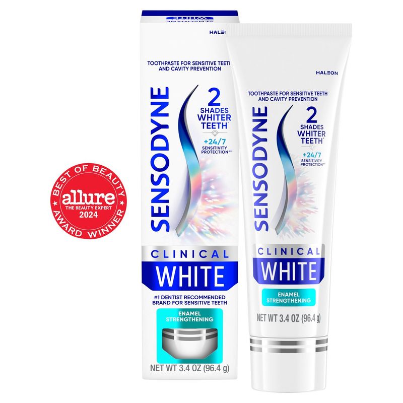 Sensodyne Clinical White Enamel Strengthening Toothpaste, 3.4 oz