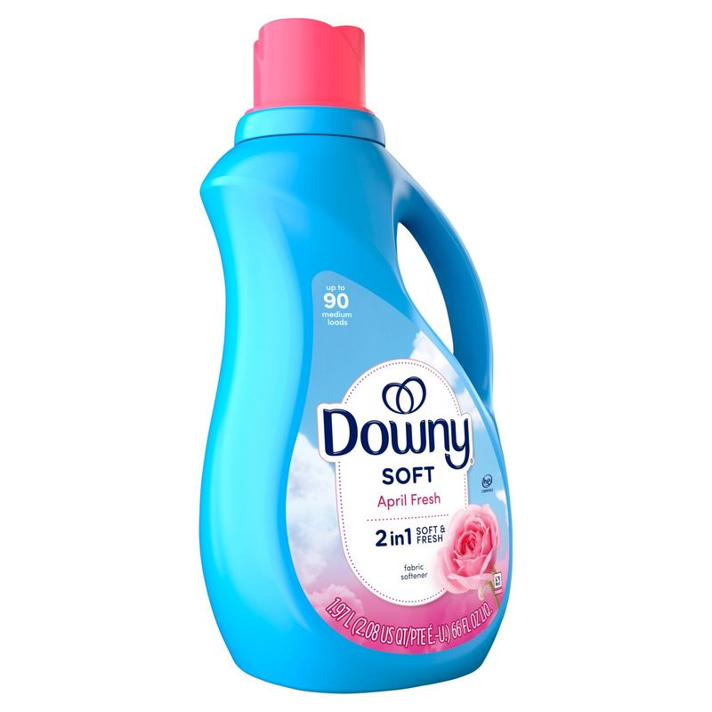 Downy Soft April Fresh 2 In 1 Fabric Softener, 90 loads, 66 fl oz