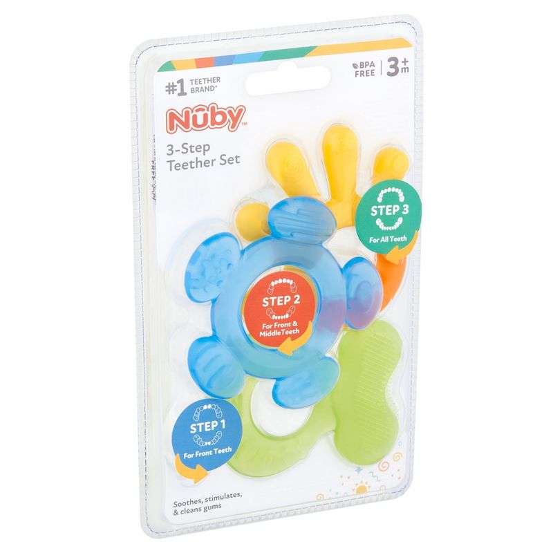 Nûby 3-Step Teether Set, 3m+