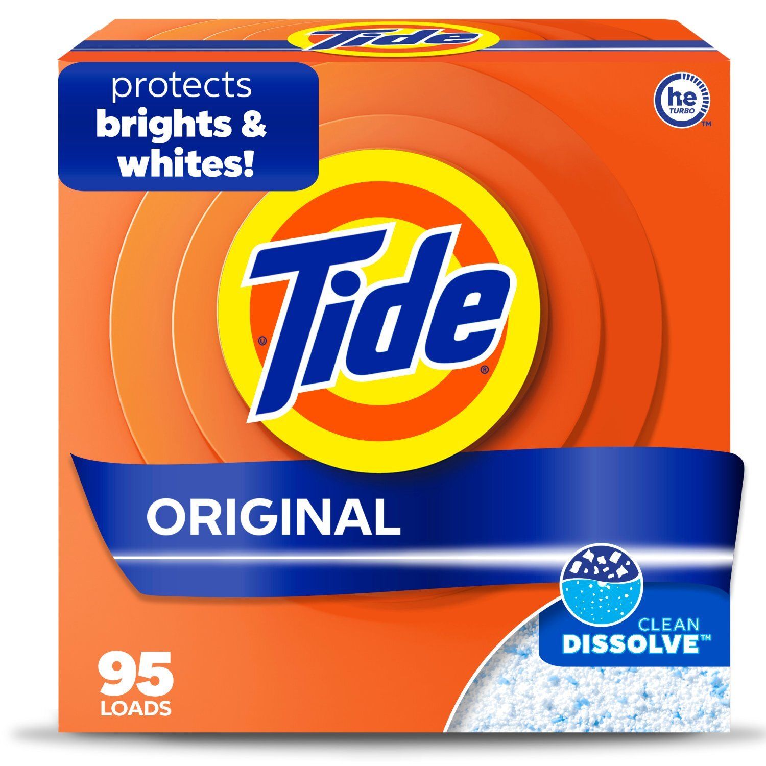 Tide Powder Laundry Detergent, Original Scent, 95 Loads, 108 oz