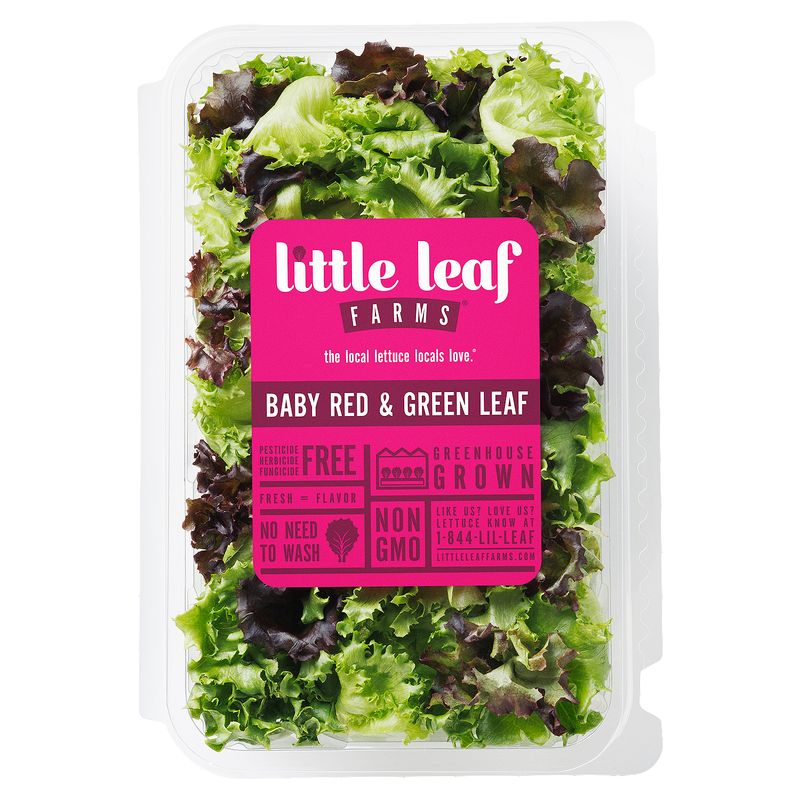 Little Leaf Farms Baby Red &amp; Green Leaf, 8 oz