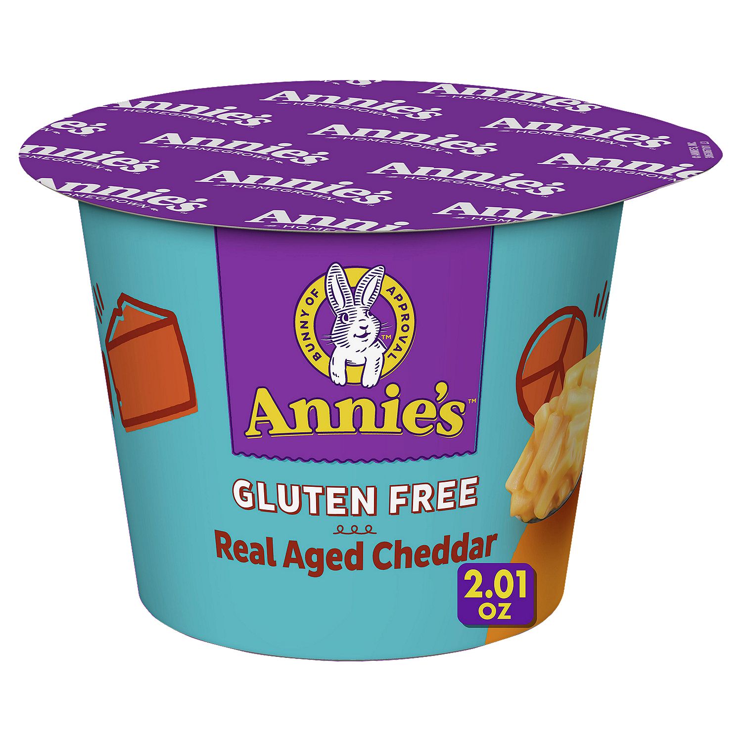 Annie's Gluten Free Real Aged Cheddar Rice Pasta &amp; Cheese, 2.01 oz