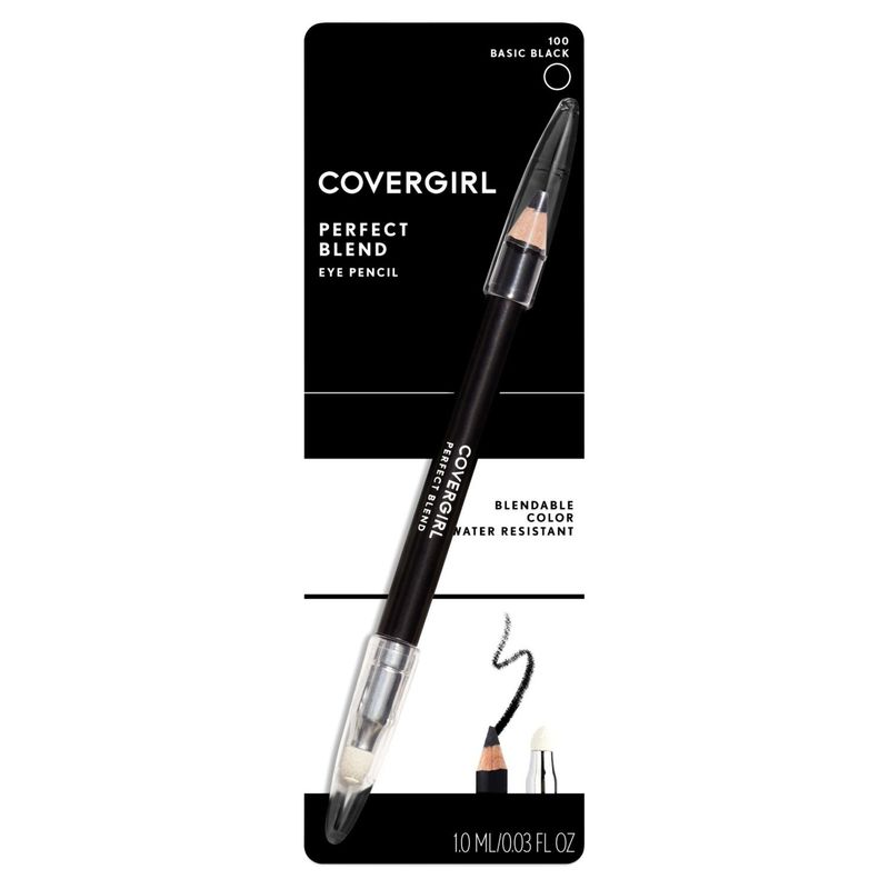Covergirl Perfect Blend 100 Basic Black Eye Pencil, 0.03 fl oz