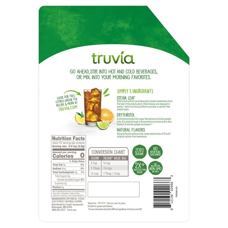 Truvia Stevia Leaf Calorie-Free Sweetener, 17 oz