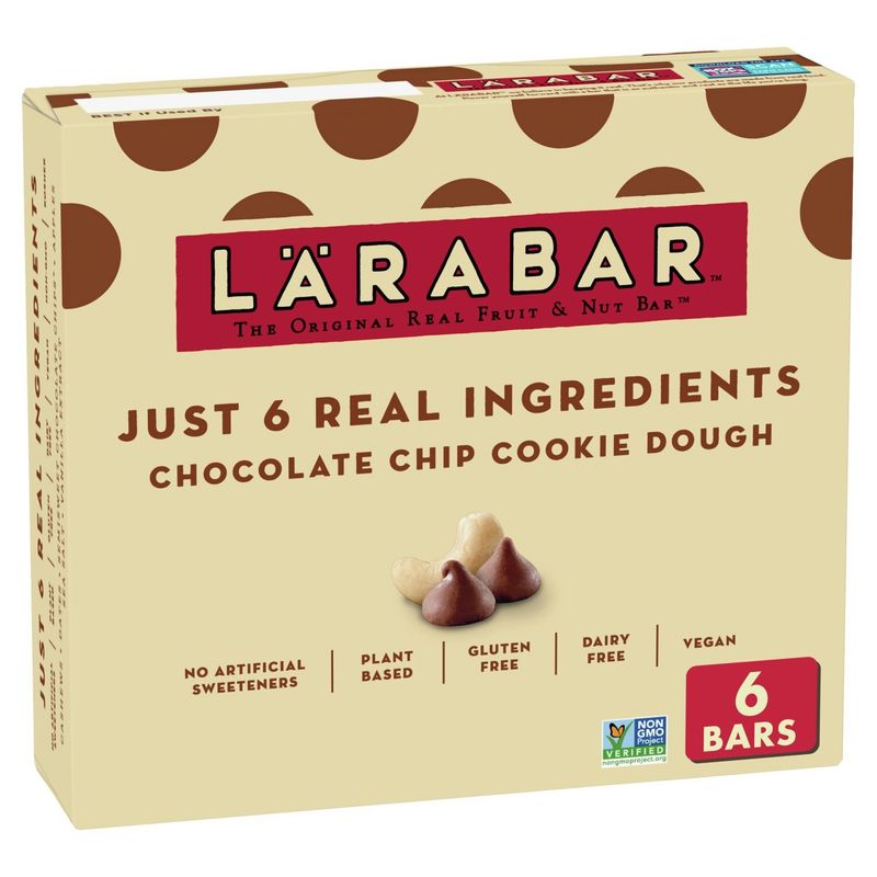 Lärabar Chocolate Chip Cookie Dough Bars, 1.6 oz, 6 count