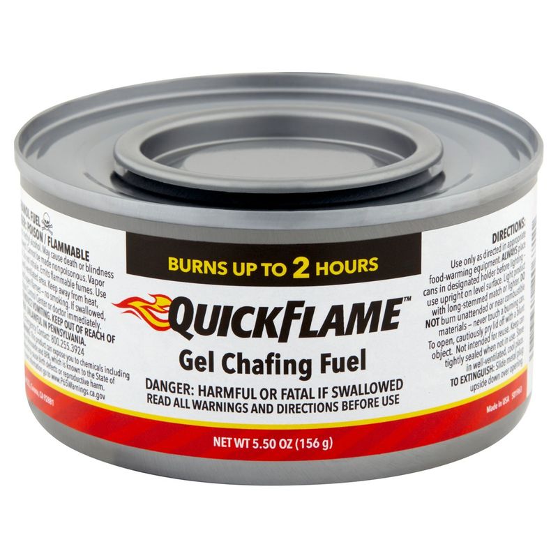 QuickFlame Gel Chafing Fuel, 5.50 oz