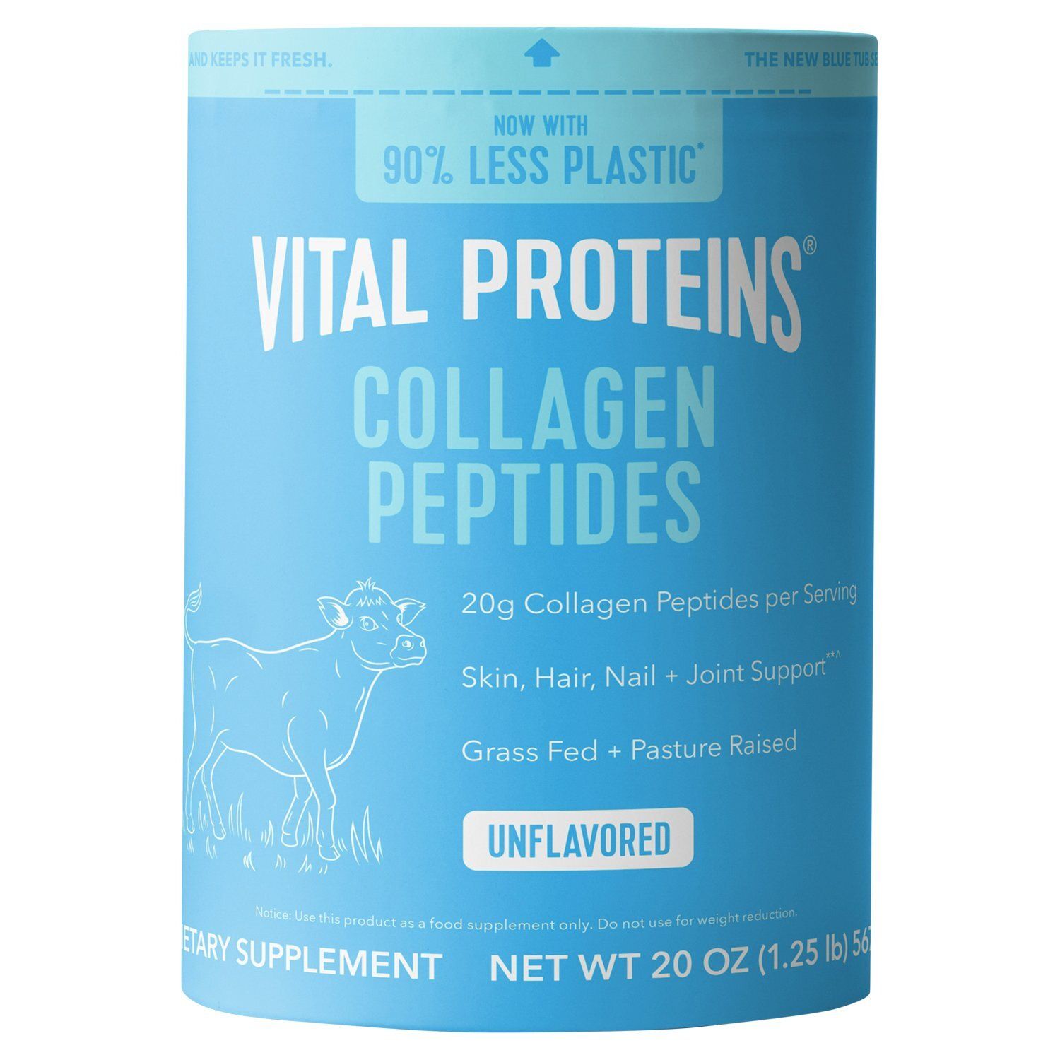 Vital Proteins Collagen Peptides Unflavored Dietary Supplement, 20 oz
