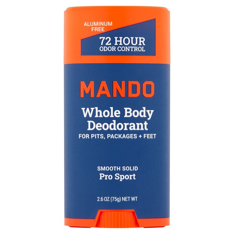Mando Smooth Solid Pro Sport Whole Body Deodorant, 2.6 oz