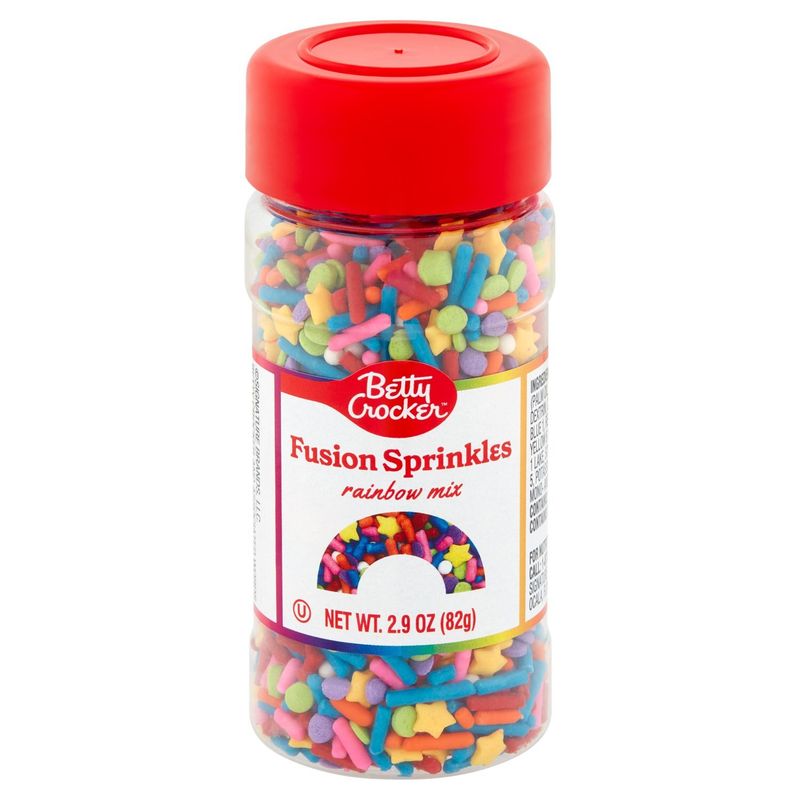 Betty Crocker Rainbow Mix Fusion Sprinkles, 2.9 oz