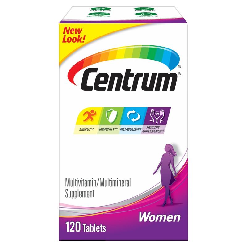 Centrum Multivitamin for Women, Multivitamin/Multimineral Supplement with Iron - 120 Count