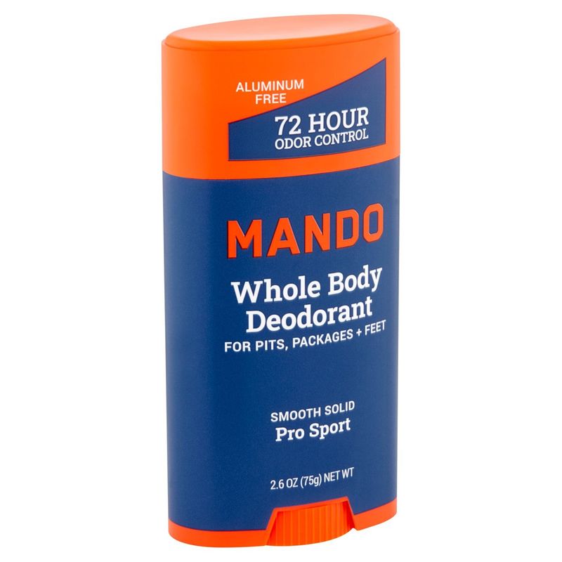 Mando Smooth Solid Pro Sport Whole Body Deodorant, 2.6 oz