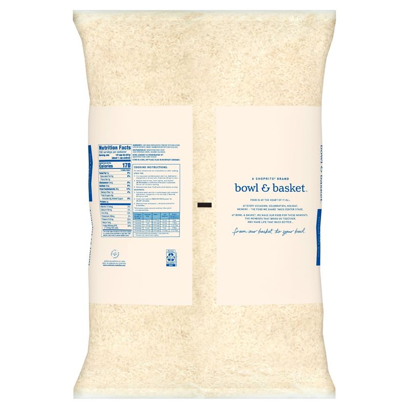 Bowl &amp; Basket Enriched Long Grain Parboiled Rice, 20 lb