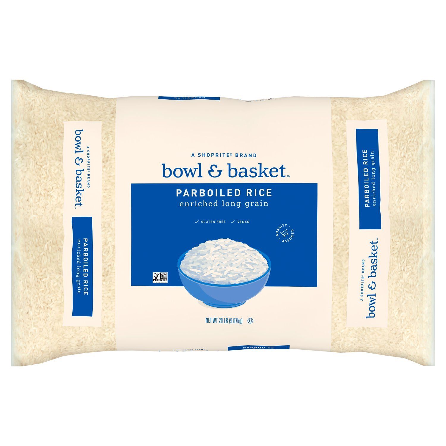 Bowl &amp; Basket Enriched Long Grain Parboiled Rice, 20 lb