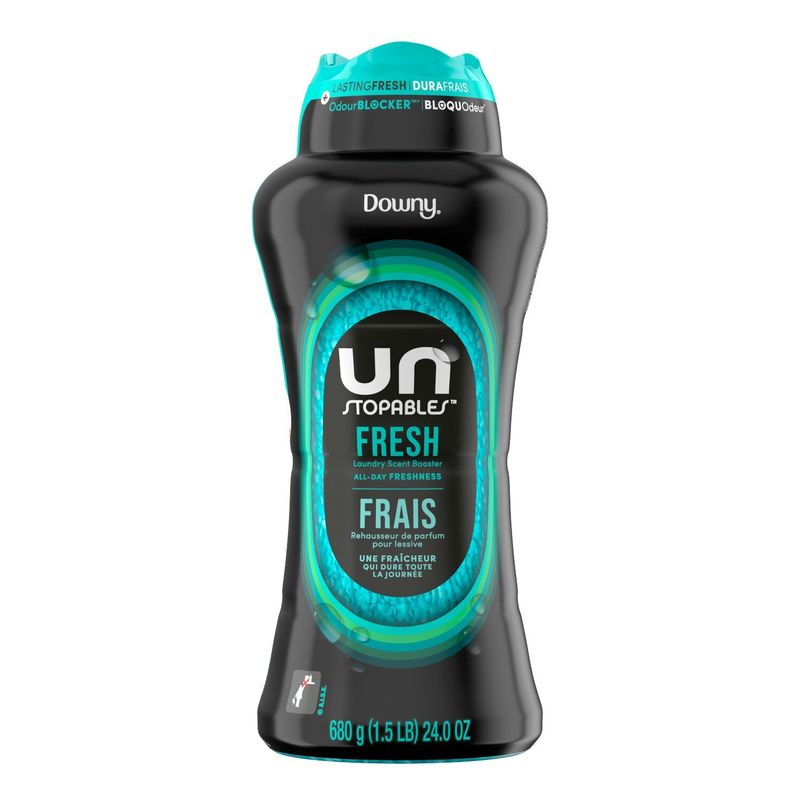 Downy Unstopables In Wash Scent Booster Beads, Fresh Scent, 24 oz, Laundry Beads for odor Protectio