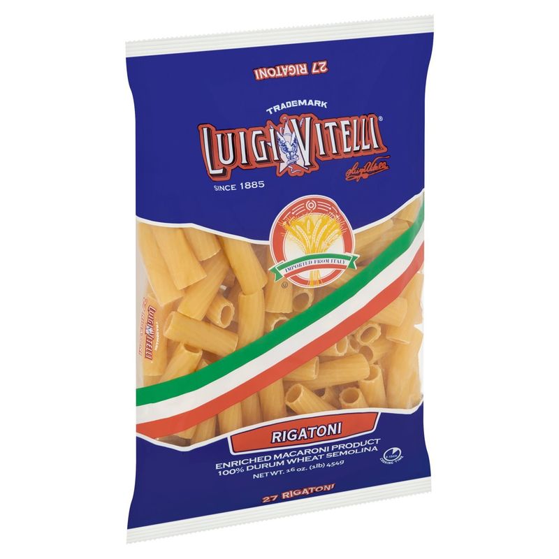 Luigi Vitelli 27 Rigatoni Pasta, 16 oz