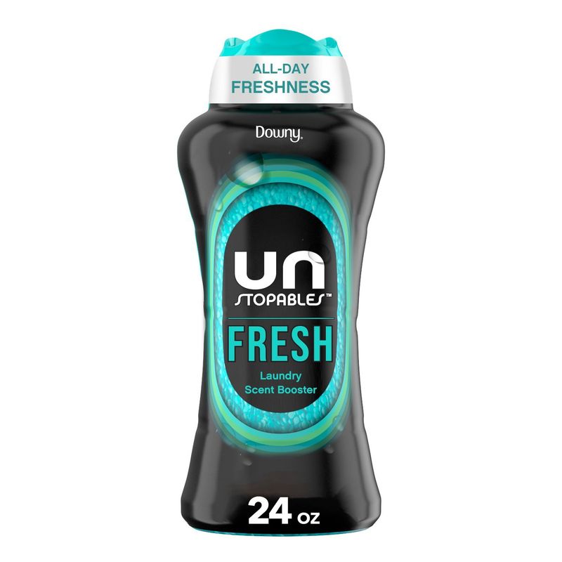 Downy Unstopables In Wash Scent Booster Beads, Fresh Scent, 24 oz, Laundry Beads for odor Protectio