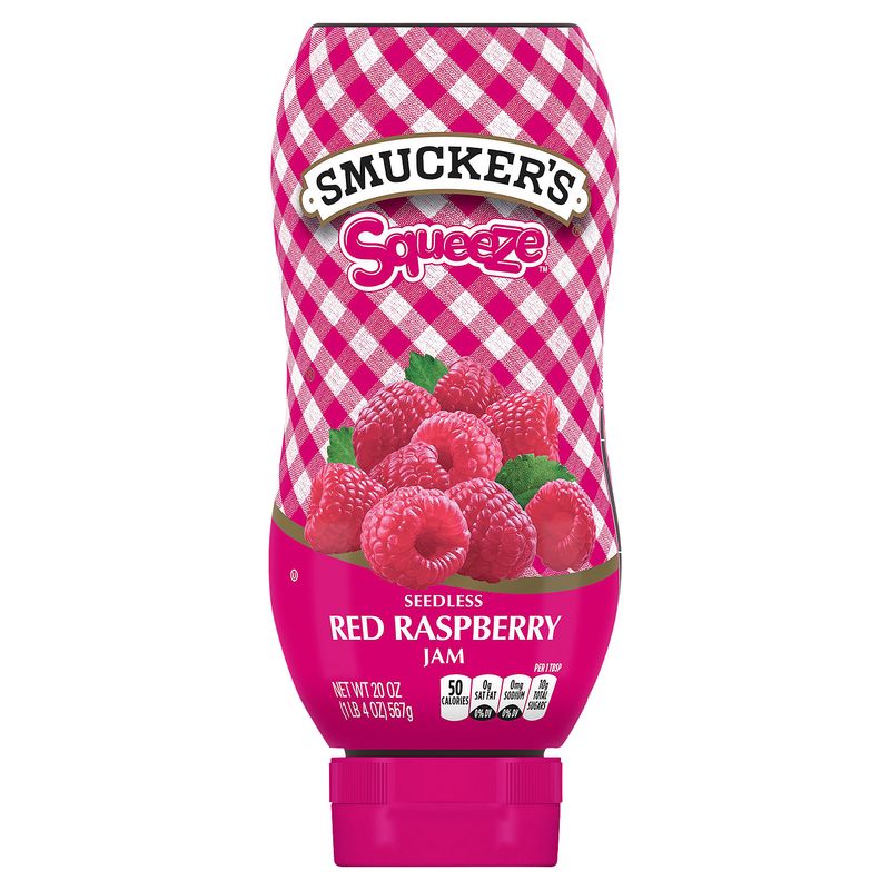 Smucker's Squeeze Seedless Red Raspberry Jam, 20 oz