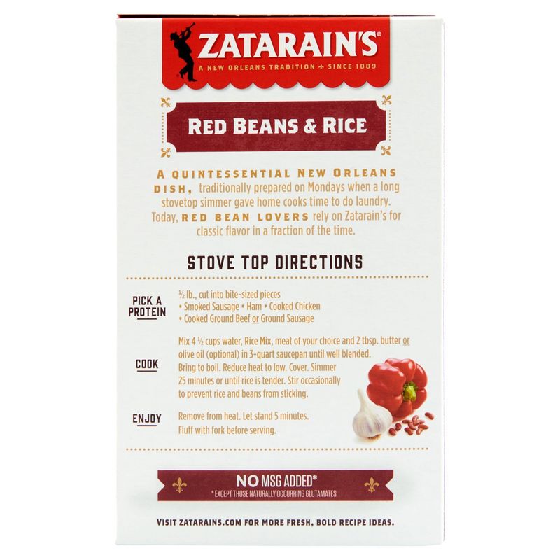 Zatarain's One Pot Red Beans &amp; Rice Family Size, 12 oz
