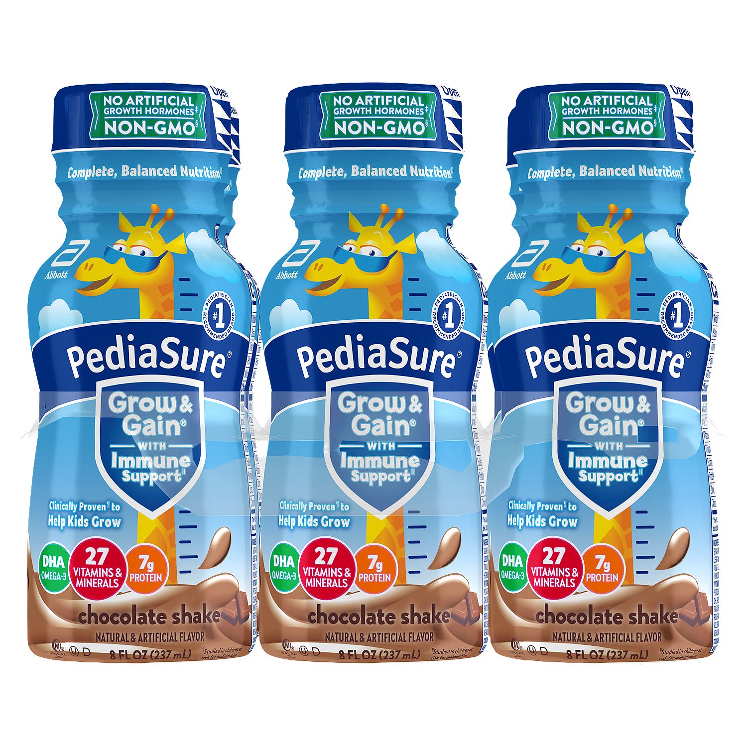 PediaSure Grow &amp; Gain Chocolate Shake, 8 fl oz, 6 count