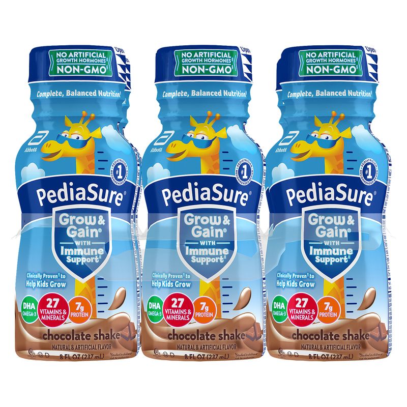 PediaSure Grow &amp; Gain Chocolate Shake, 8 fl oz, 6 count