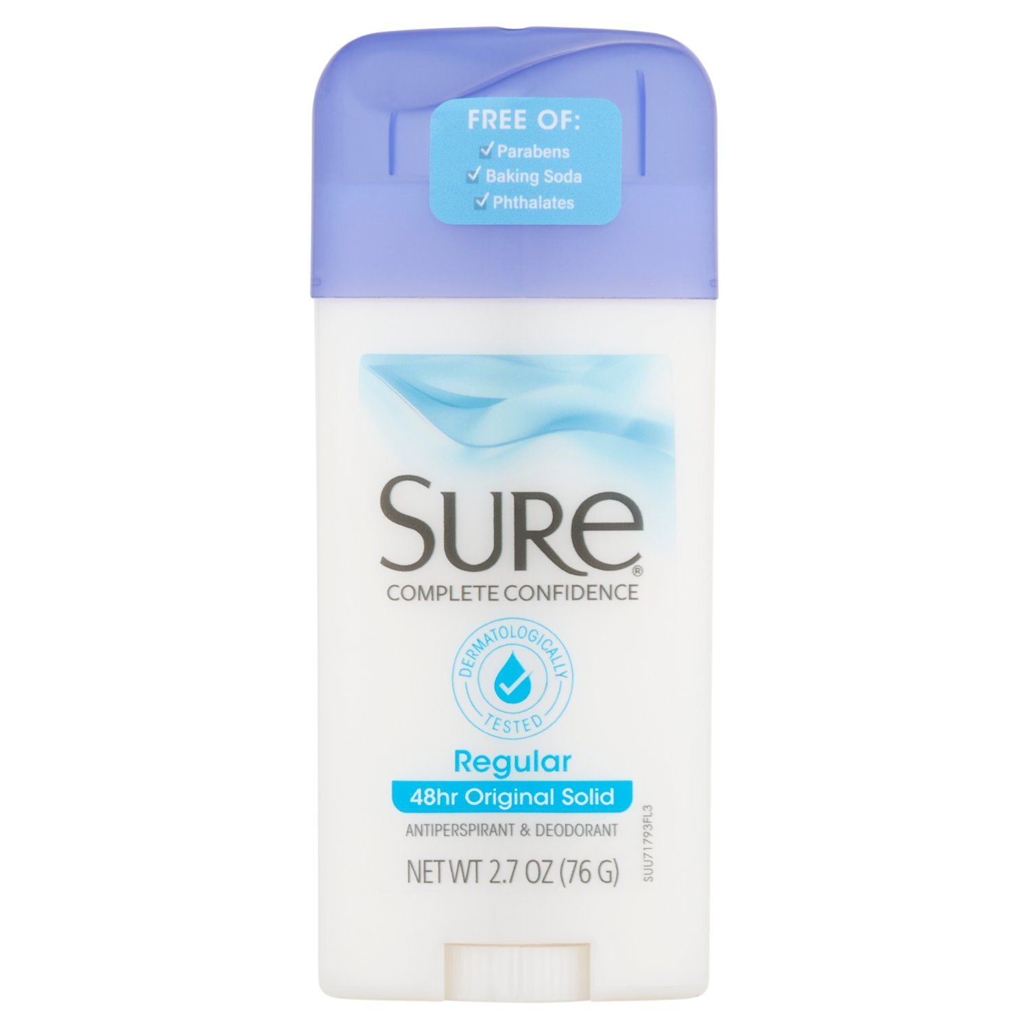 Sure Regular Antiperspirant &amp; Deodorant, 2.7 oz