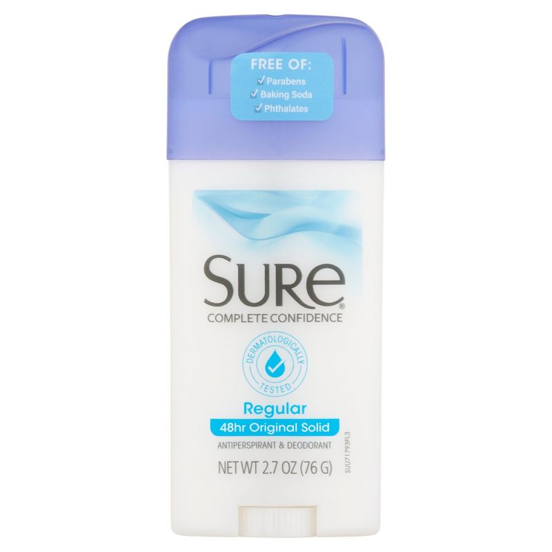 Sure Regular Antiperspirant &amp; Deodorant, 2.7 oz